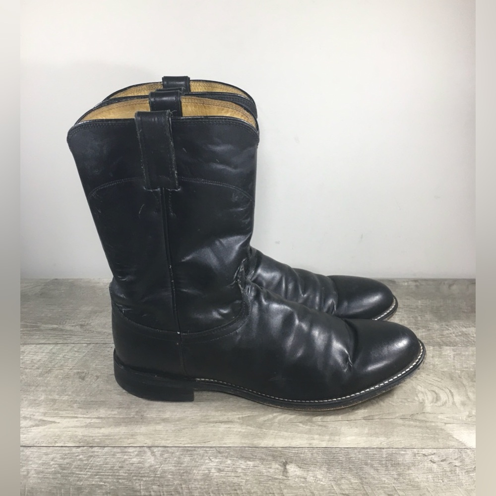 Justin Mens 3133 Jackson Kipskin Cowboy Western Leather Roper Boots Size 13